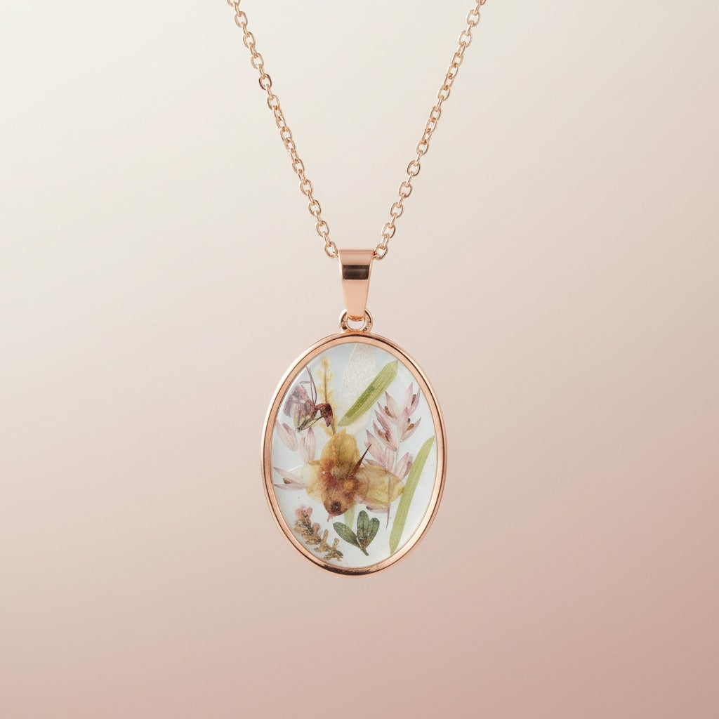 Custom memorial pendant necklace with personalized keepsake design for remembrance