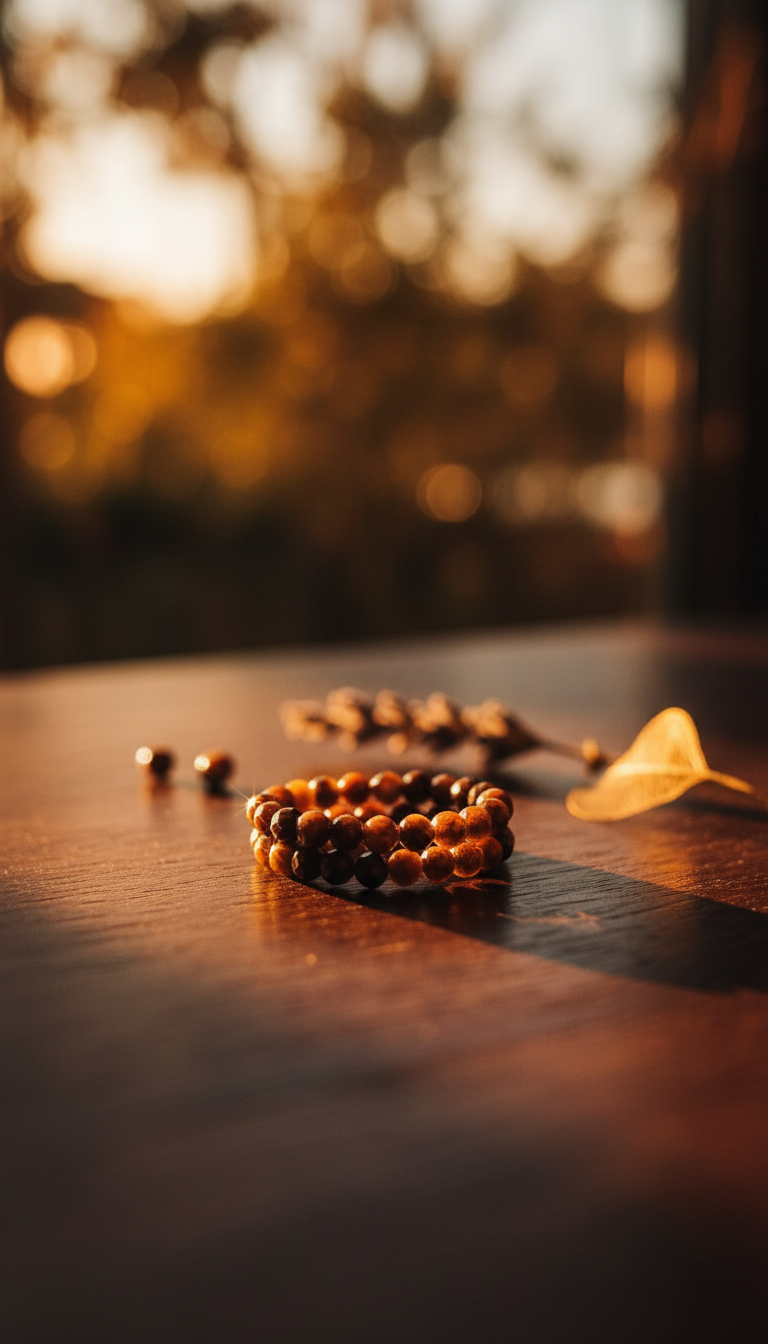 Handmade double wrap ring featuring faceted tiger eye gemstones, stainless steel memory wire, adjustable fit"