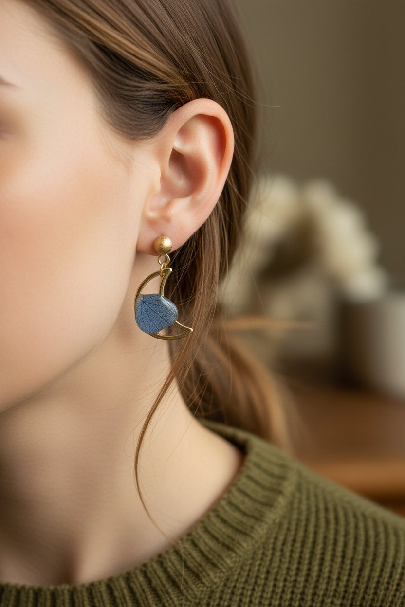 Moon earrings Hypoallergenic stainless steel moon earrings for weddings, gifts, unisex