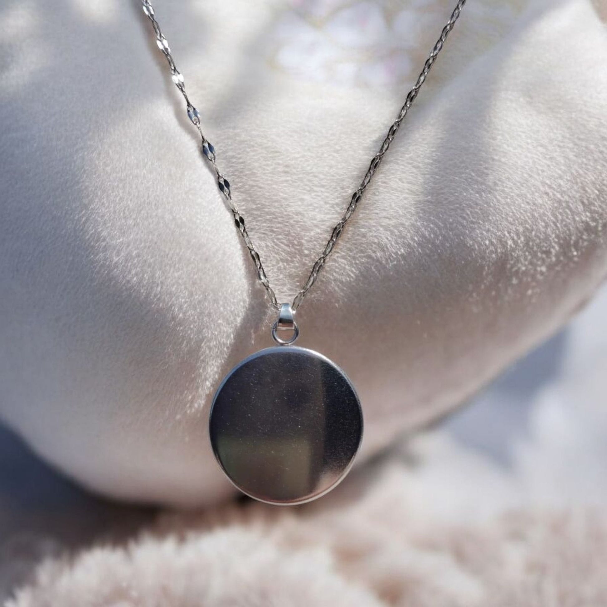 colgante circular acero inoxidable